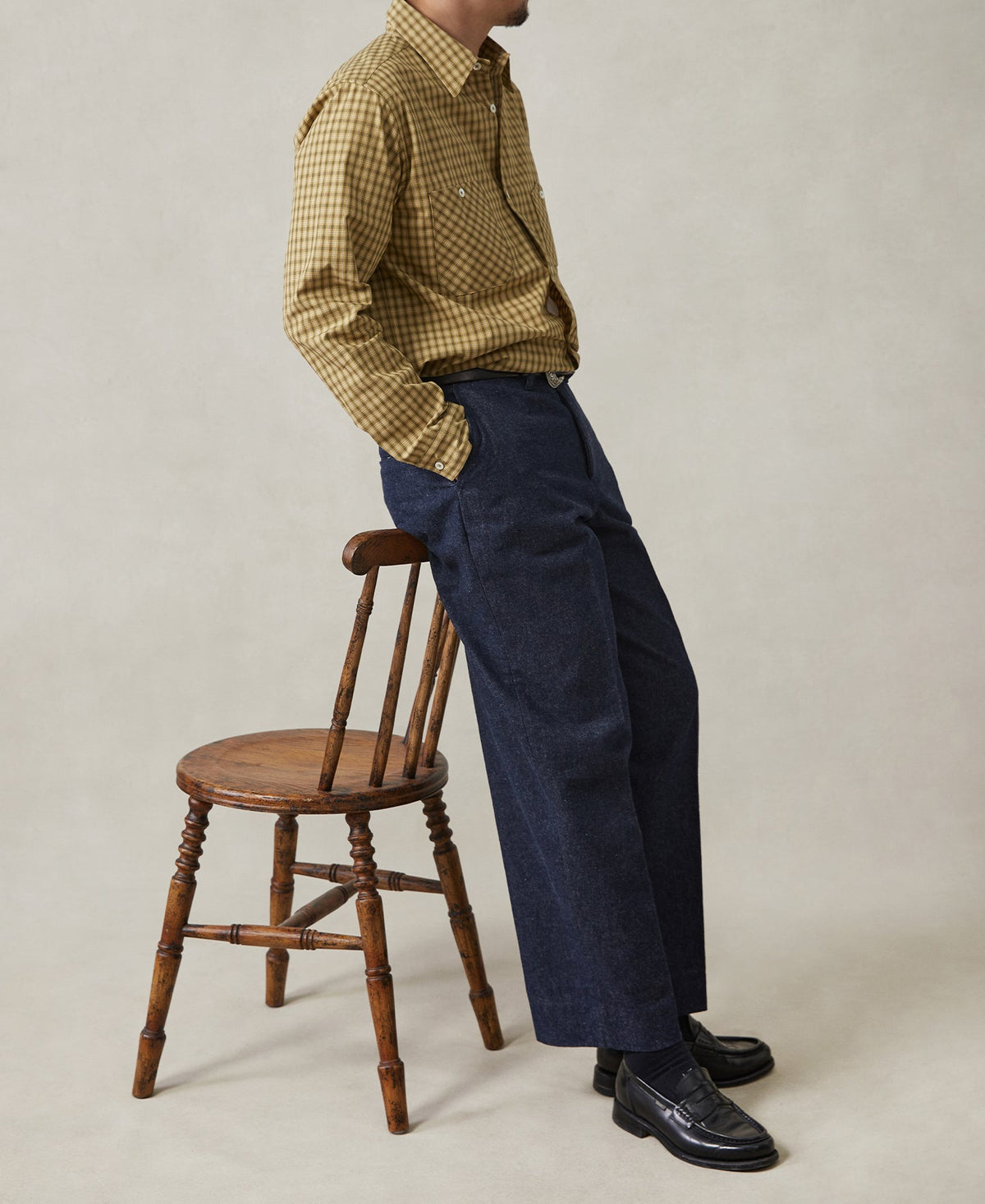 1950s Vintage Denim Work Pants Heavyweight Cotton