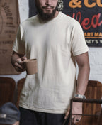 Loopwheel Tubular Apricot Athletic T-Shirt Soft Warm Tone