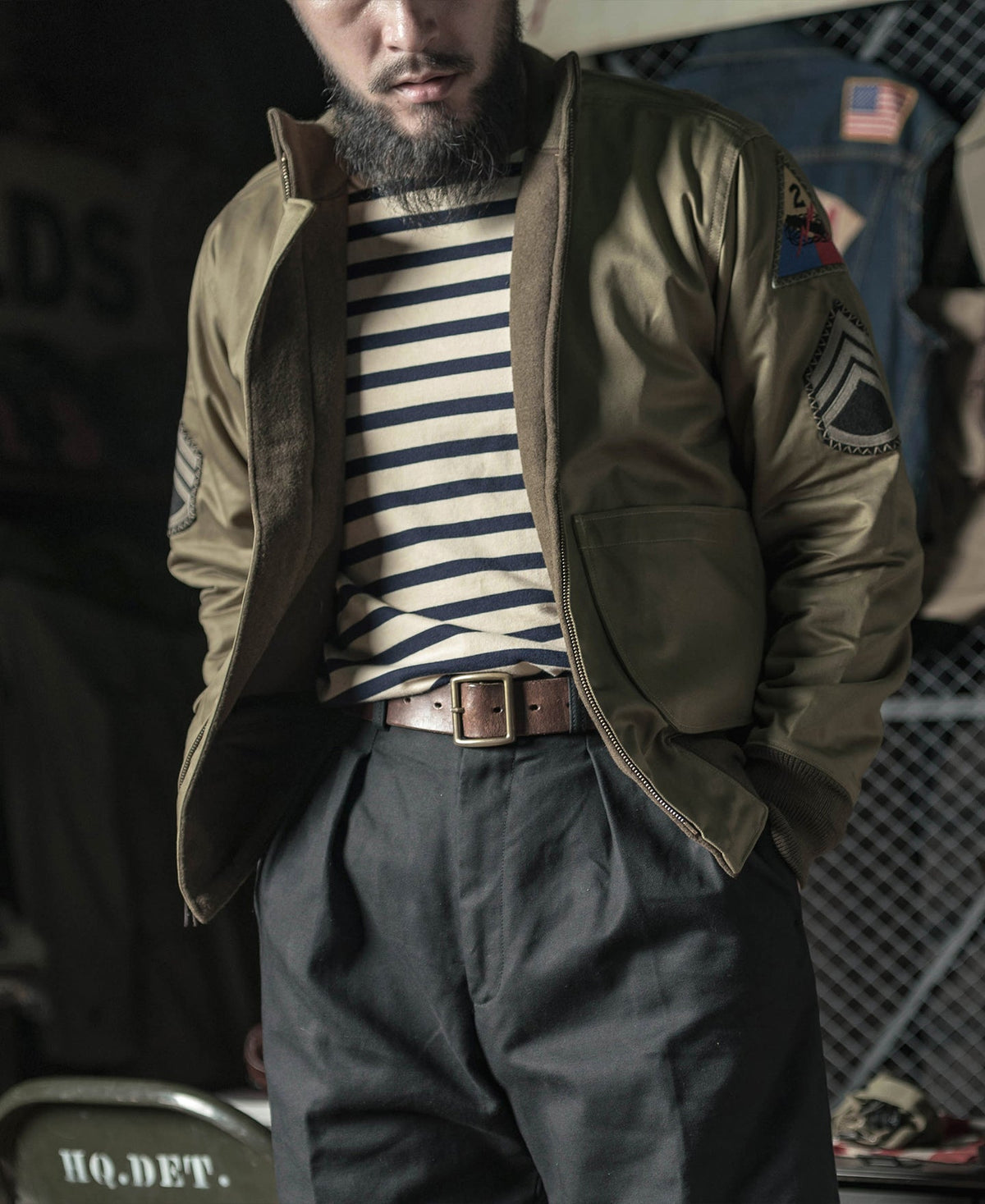 Nautical Stripe Long Sleeve Cotton T-Shirt Classic Fit