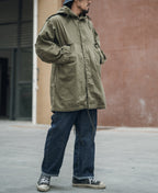 Pearl Slub Denim Trousers Vintage Military Inspired Relaxed Fit