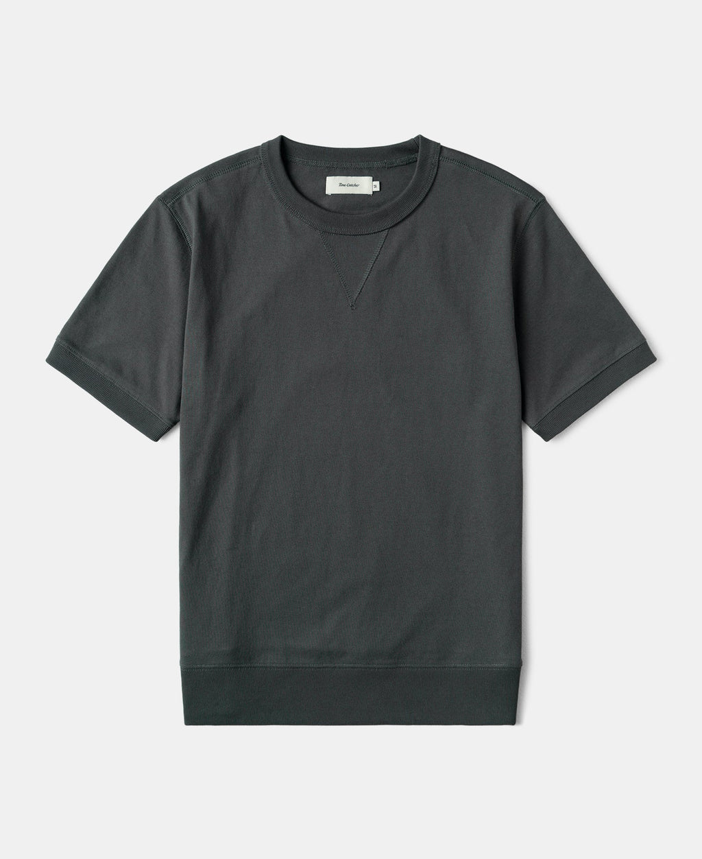 1950s V-Gusset Vintage Black Cotton T-Shirt Workwear Inspired