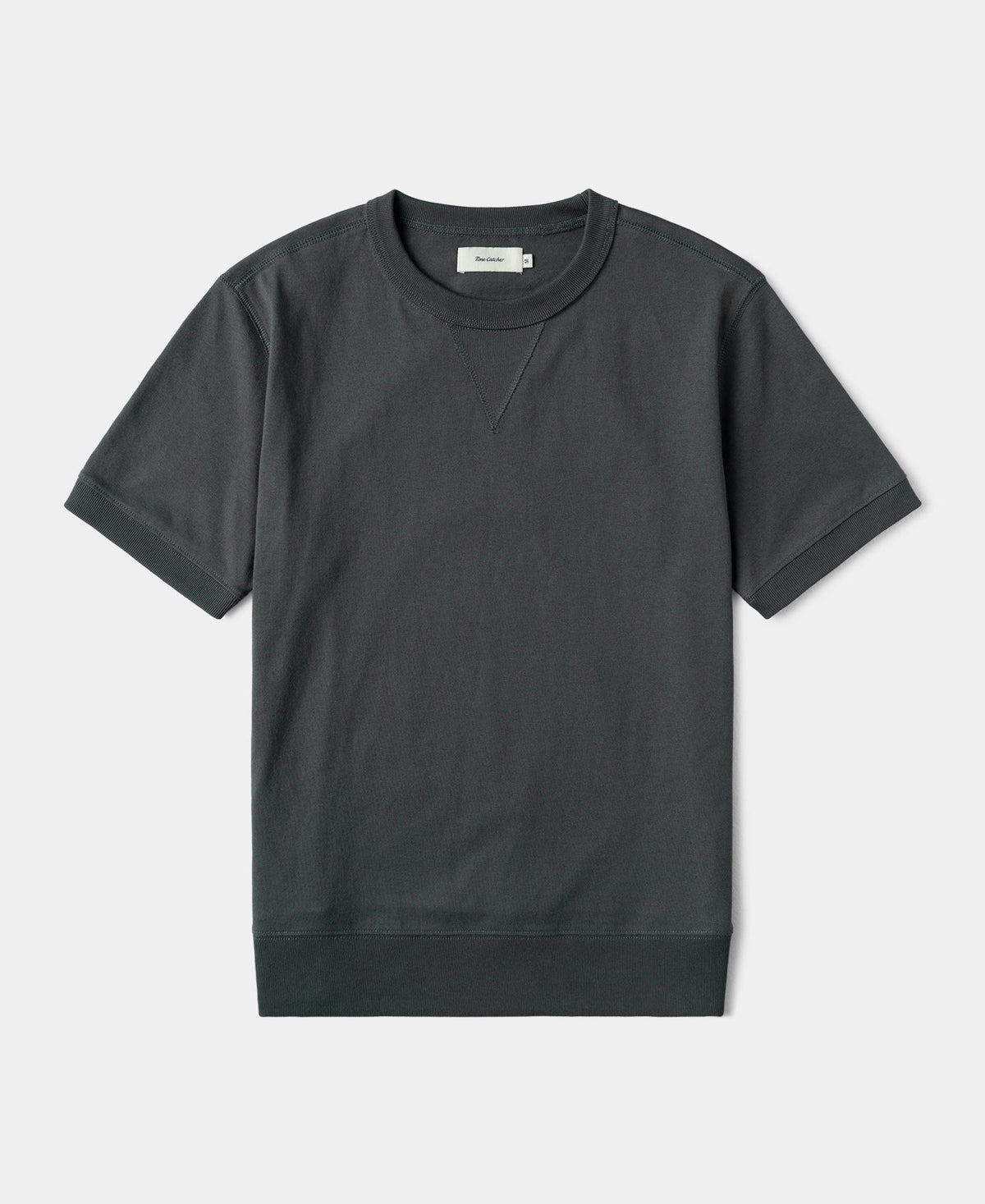 1950s V-Gusset Vintage Black Cotton T-Shirt Workwear Inspired