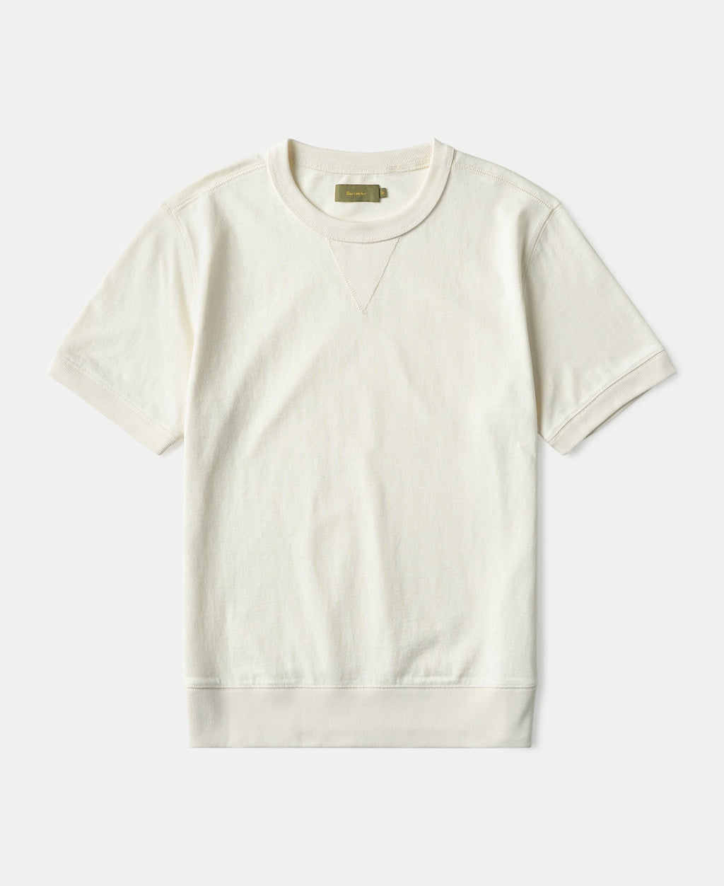 1950s V-Gusset White Cotton T-Shirt Vintage Athletic Cut