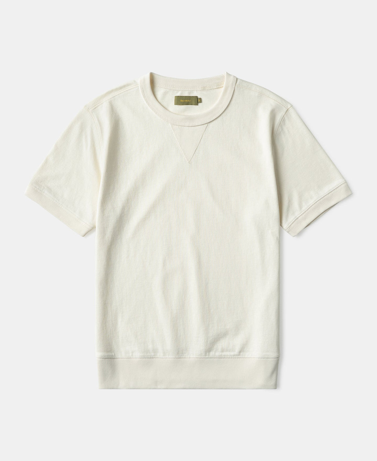 1950s V-Gusset White Cotton T-Shirt Vintage Athletic Cut