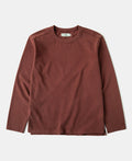 Sun-Washed Cotton Long Sleeve T-Shirt Clay Warm Toned