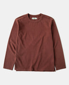 Sun-Washed Cotton Long Sleeve T-Shirt Clay Warm Toned