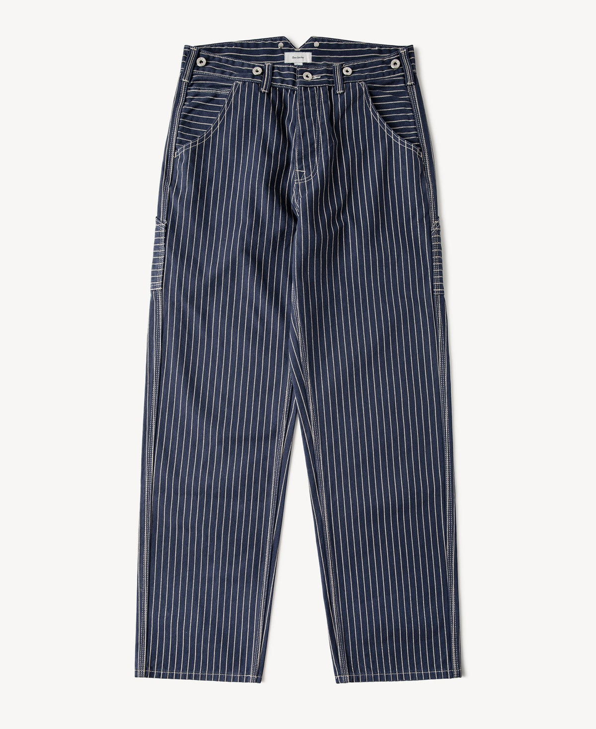 Indigo Wabash Stripe Work Trousers Vintage Railroad Workwear