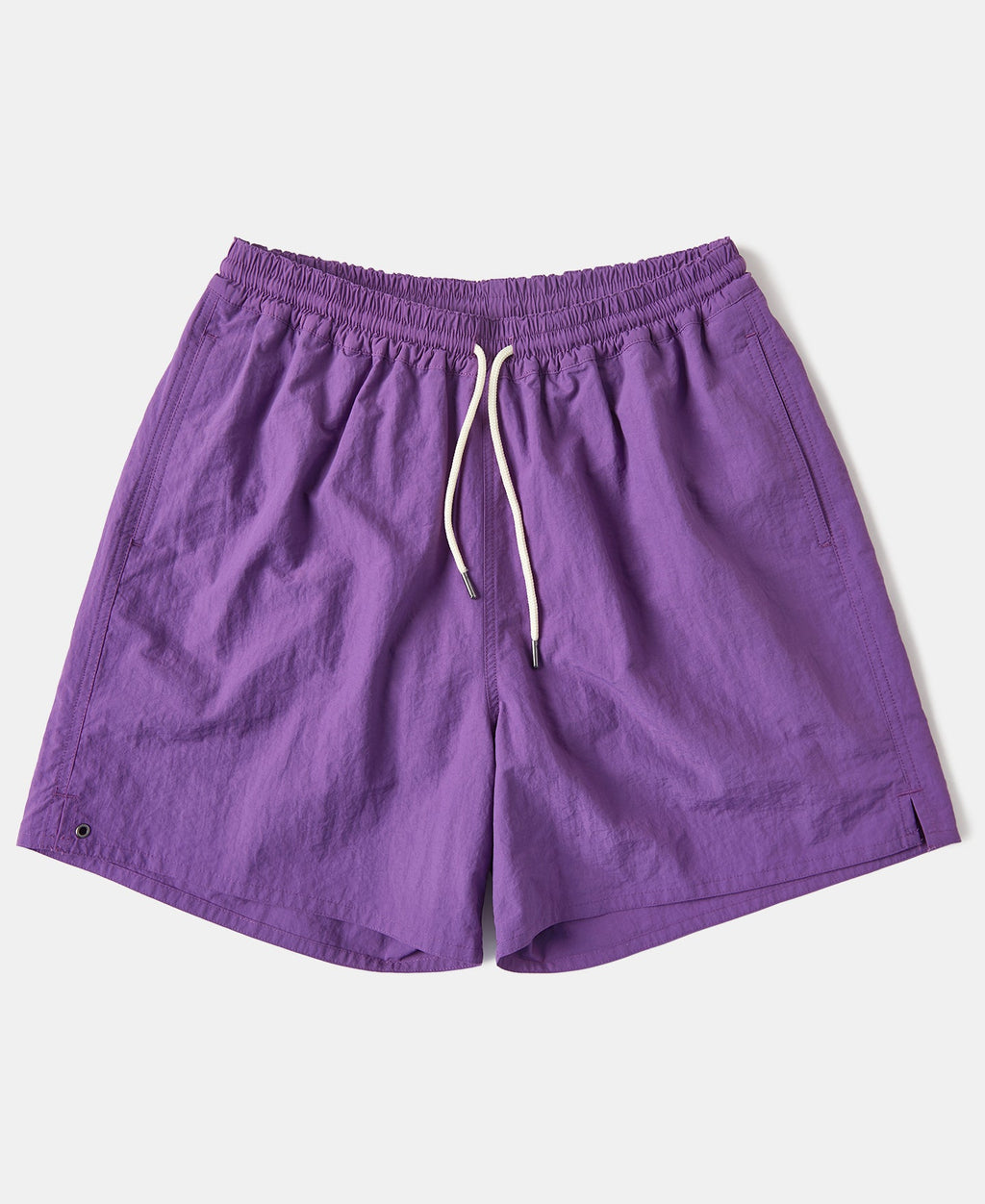 5-Inch Nylon Swim Shorts Purple Athletic Short Inseam