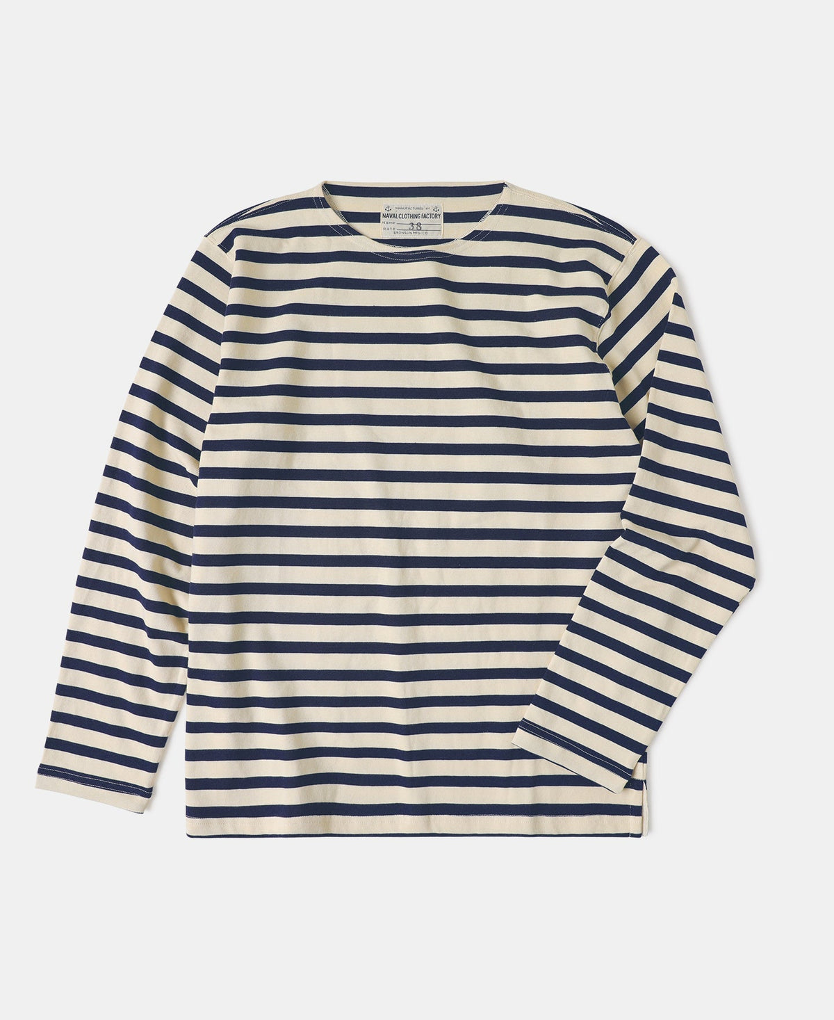 Nautical Stripe Long Sleeve Cotton T-Shirt Classic Fit