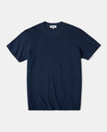 Loopwheel Slub Cotton Navy T-Shirt Relaxed Everyday Fit