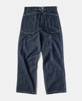Pearl Slub Denim Trousers Vintage Military Inspired Relaxed Fit