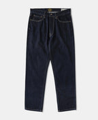 13.2oz Embroidered Pocket Denim Jeans Prewashed Slim Straight