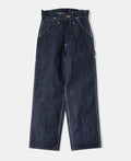 Slub Pearl Yarn Indigo Denim Carpenter Pants Relaxed Fit