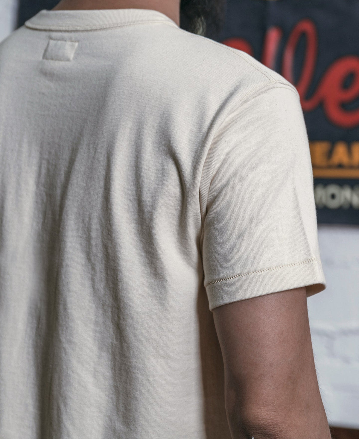 Loopwheel Tubular Apricot Athletic T-Shirt Soft Warm Tone