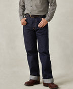 1930s Vintage Selvedge Denim Trousers Wide Leg
