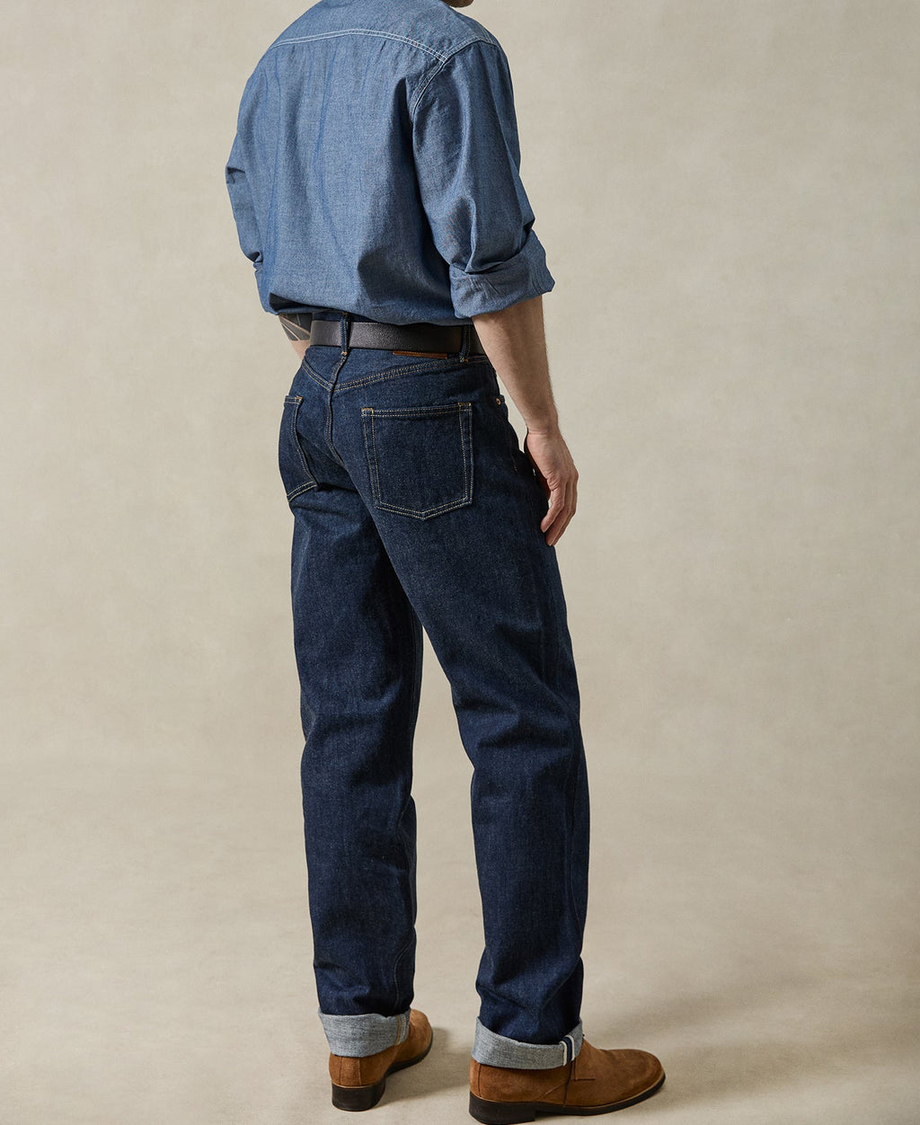 1955 Classic Biker Selvedge Jeans Straight Leg Denim