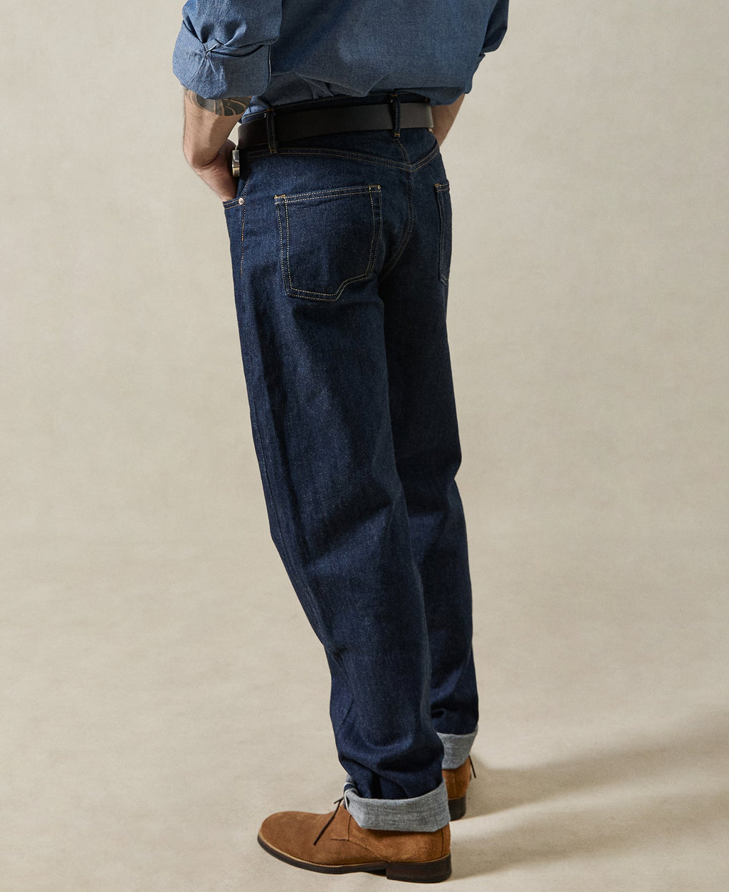 1955 Classic Biker Selvedge Jeans Straight Leg Denim