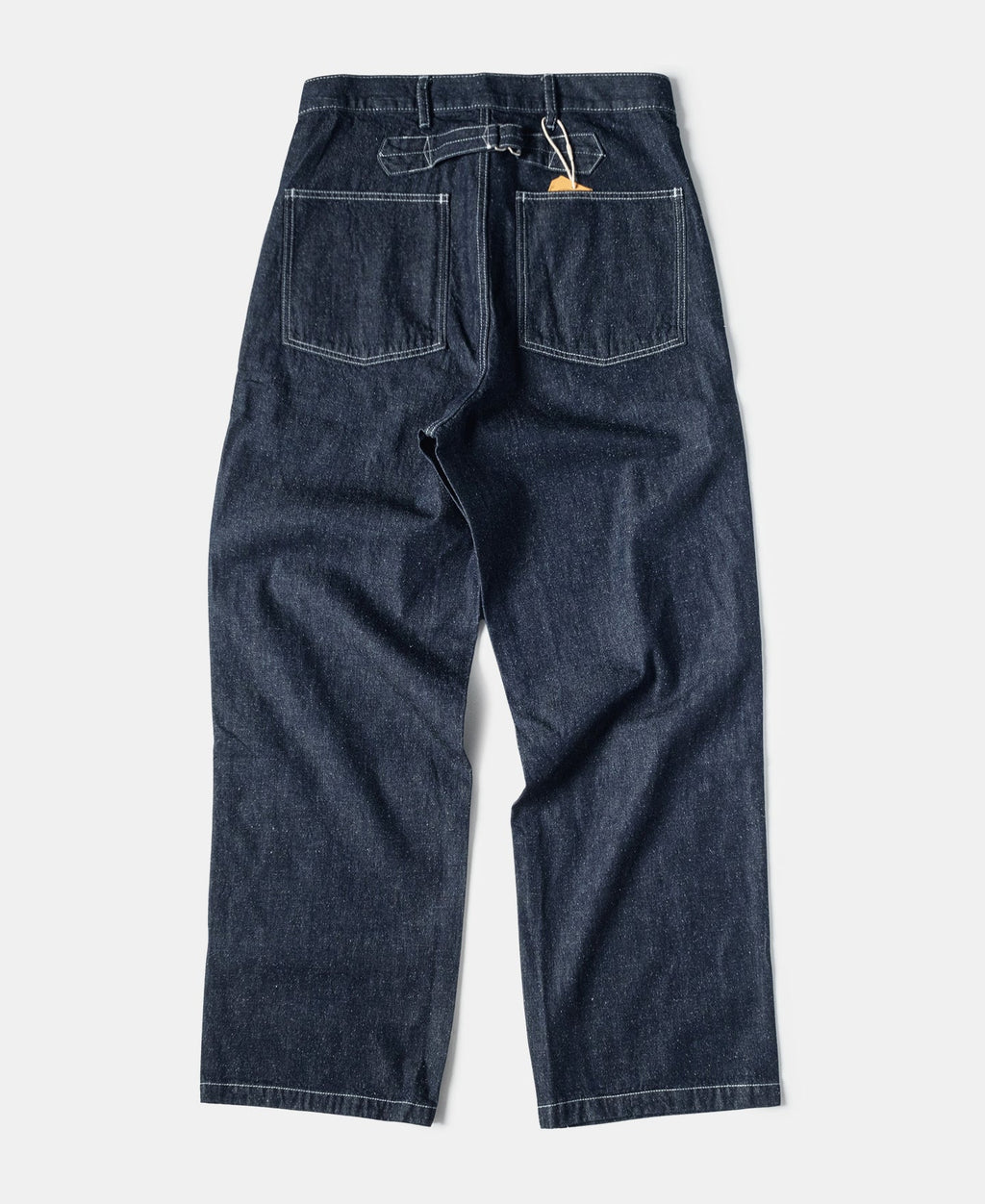Pearl Slub Denim Trousers Vintage Military Inspired Relaxed Fit