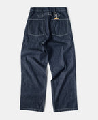 Pearl Slub Denim Trousers Vintage Military Inspired Relaxed Fit