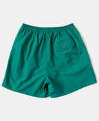 5-Inch Nylon Swim Shorts Green Fast Dry Summer