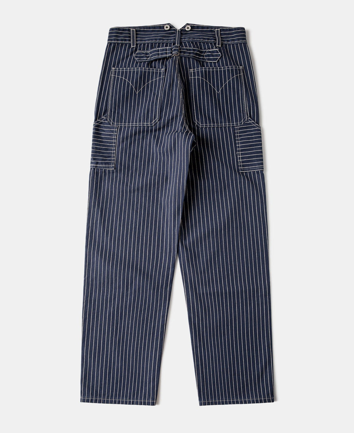 Indigo Wabash Stripe Work Trousers Vintage Railroad Workwear