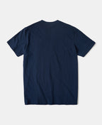 Loopwheel Slub Cotton Navy T-Shirt Relaxed Everyday Fit