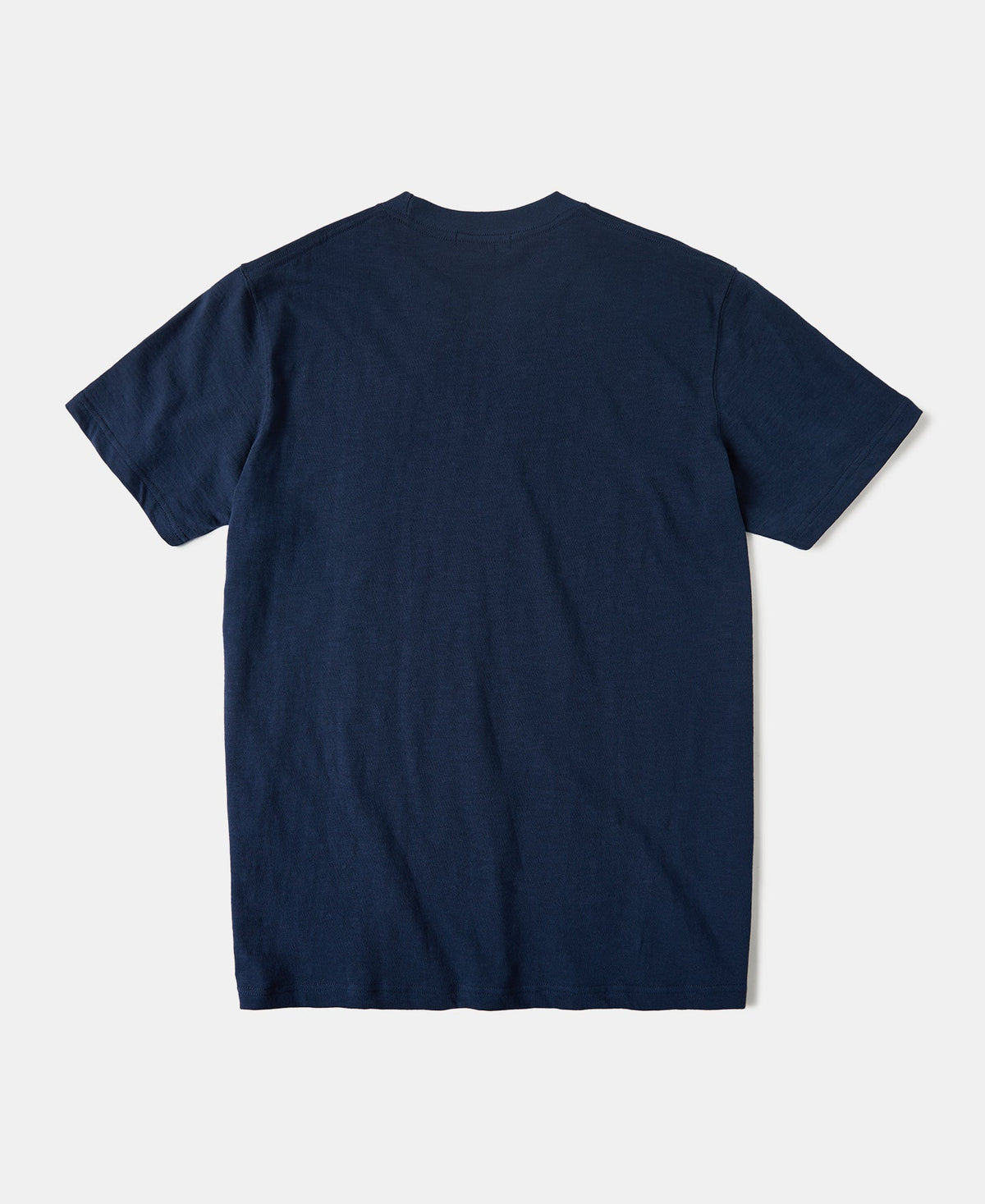 Loopwheel Slub Cotton Navy T-Shirt Relaxed Everyday Fit