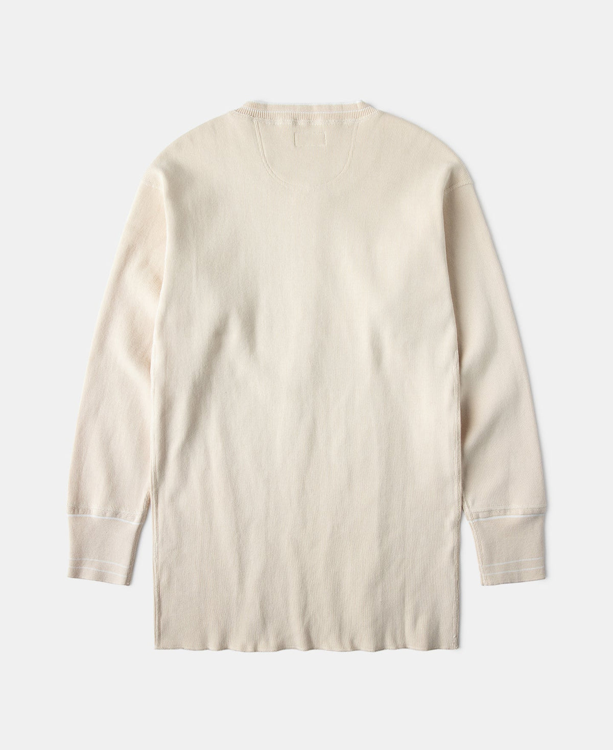 Long Sleeve Warm Henley Shirt Apricot Heavyweight Cozy