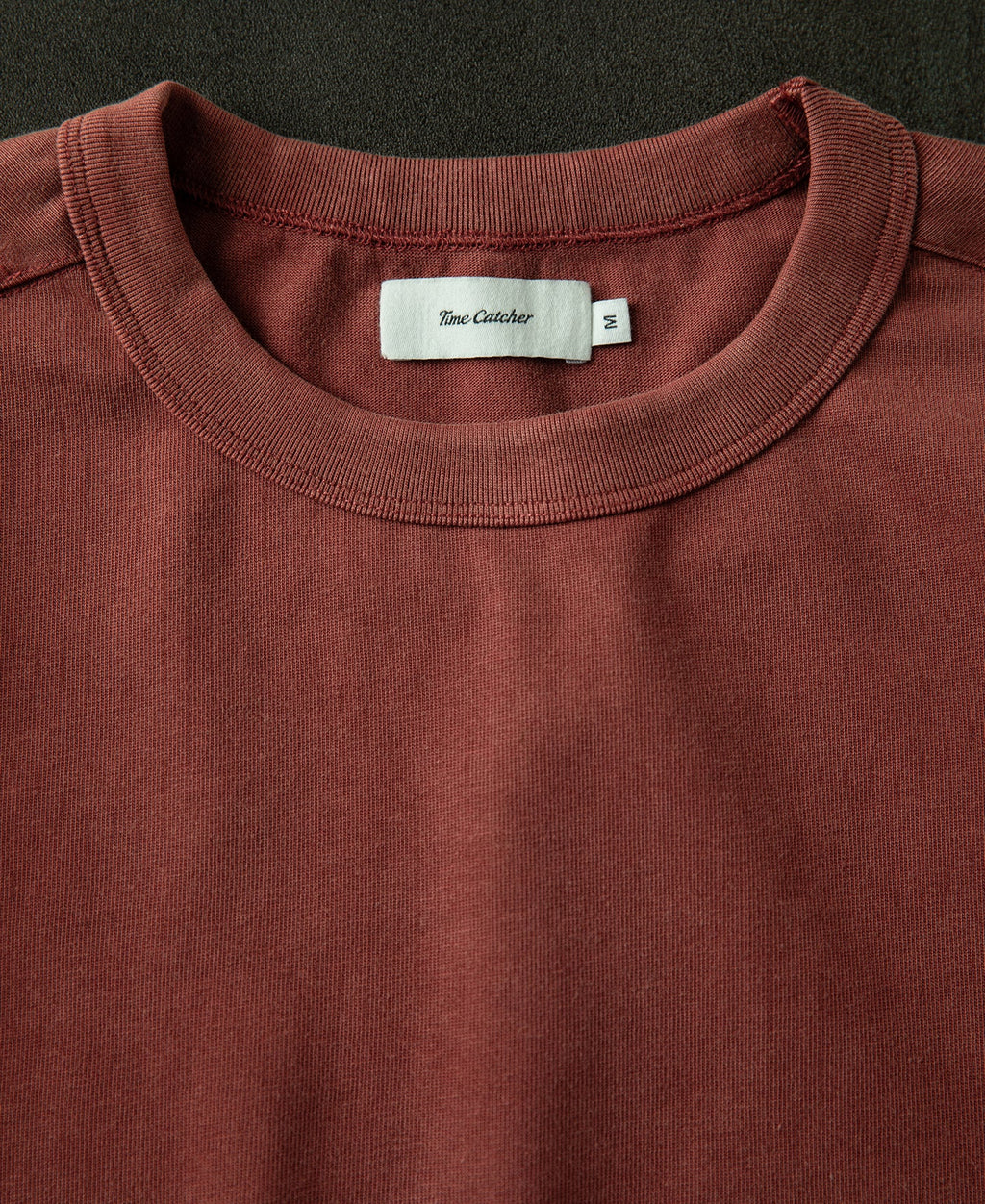 Sun-Washed Cotton Long Sleeve T-Shirt Clay Warm Toned