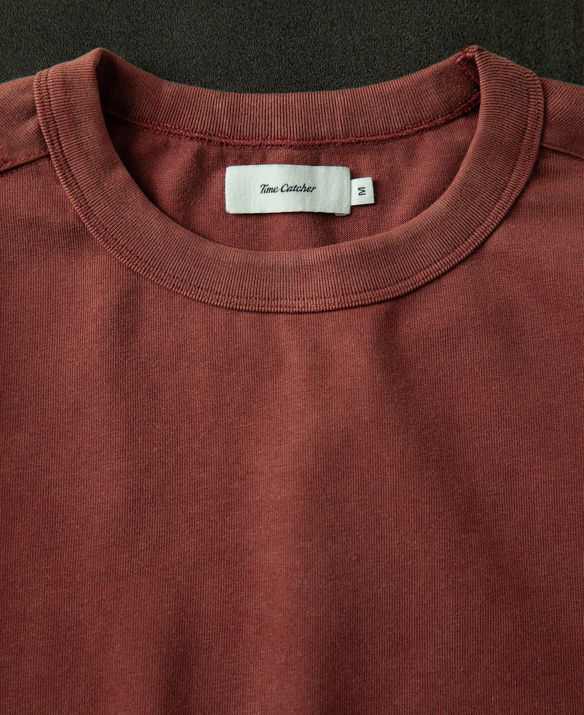 Sun-Washed Cotton Long Sleeve T-Shirt Clay Warm Toned