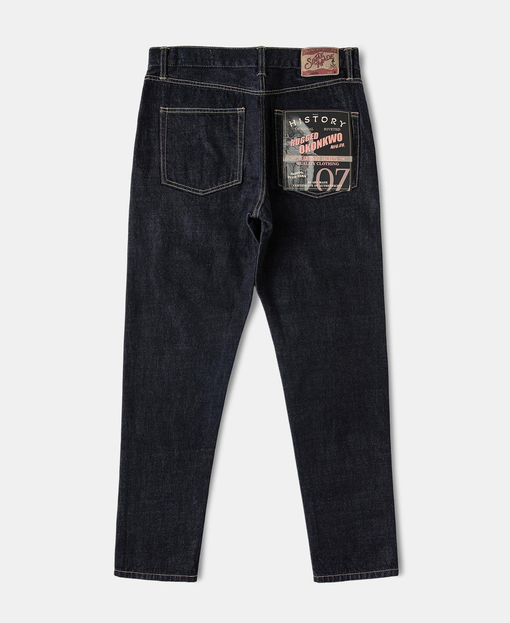 15oz Slim Tapered Selvedge Denim Jeans Prewashed Indigo