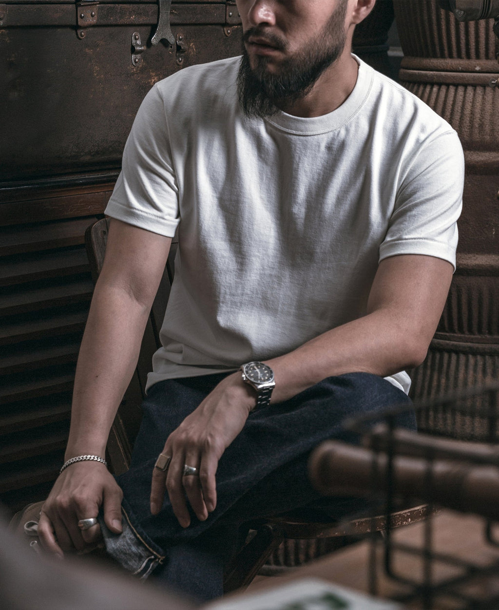 Tubular White Athletic T-Shirt Clean Minimal Cut