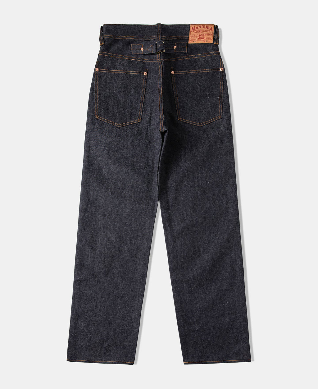 1940s Wide-Leg Selvedge Denim Trousers Vintage Cut