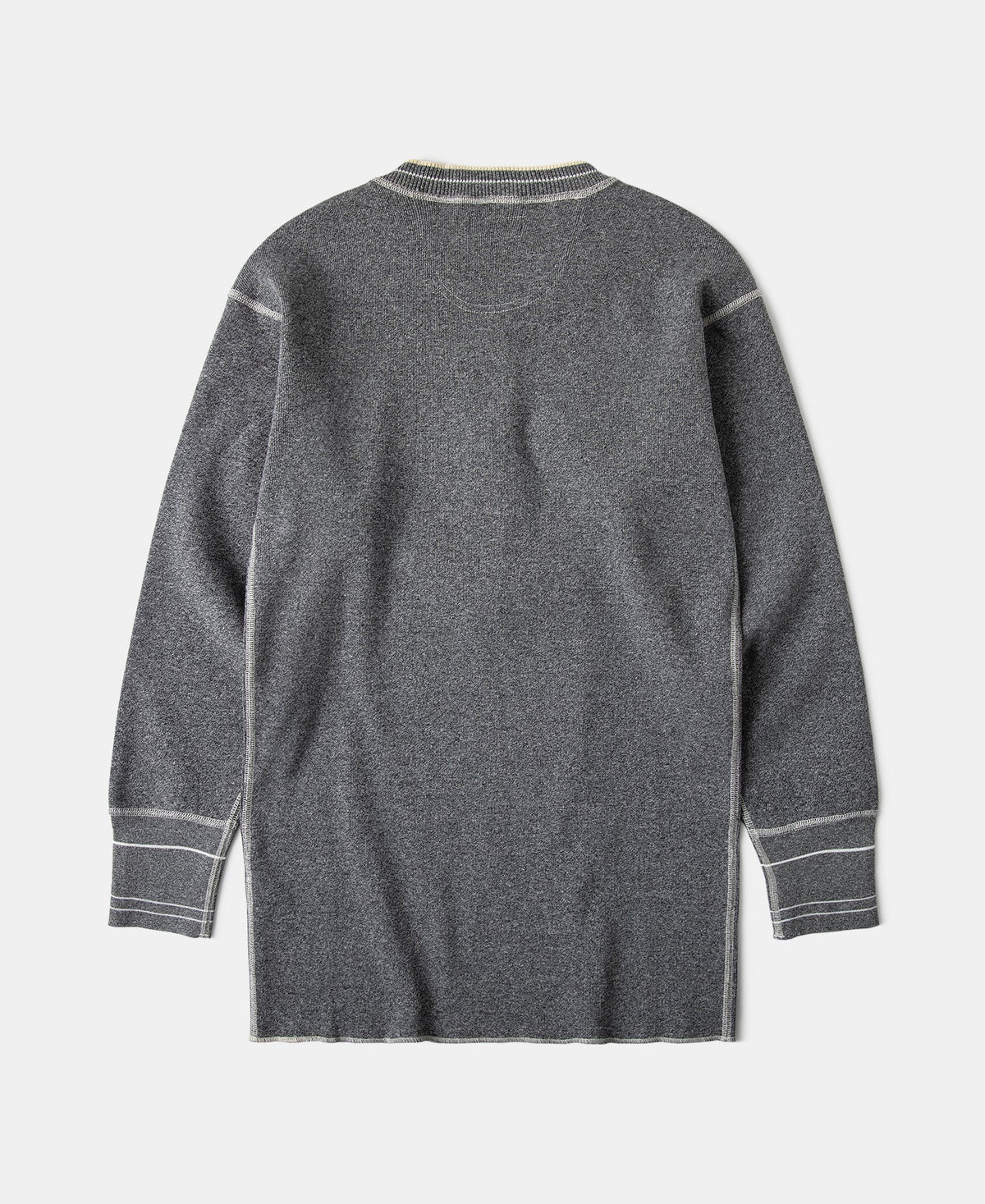 Long Sleeve Warm Henley Shirt Gray Thermal Layering Essential