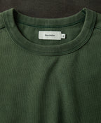 Sun-Washed Cotton Long Sleeve T-Shirt Washed Green Relaxed