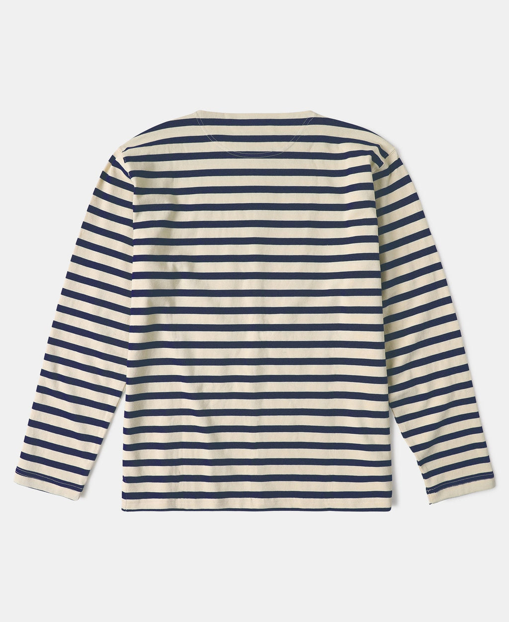 Nautical Stripe Long Sleeve Cotton T-Shirt Classic Fit