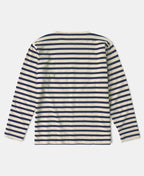 Nautical Stripe Long Sleeve Cotton T-Shirt Classic Fit
