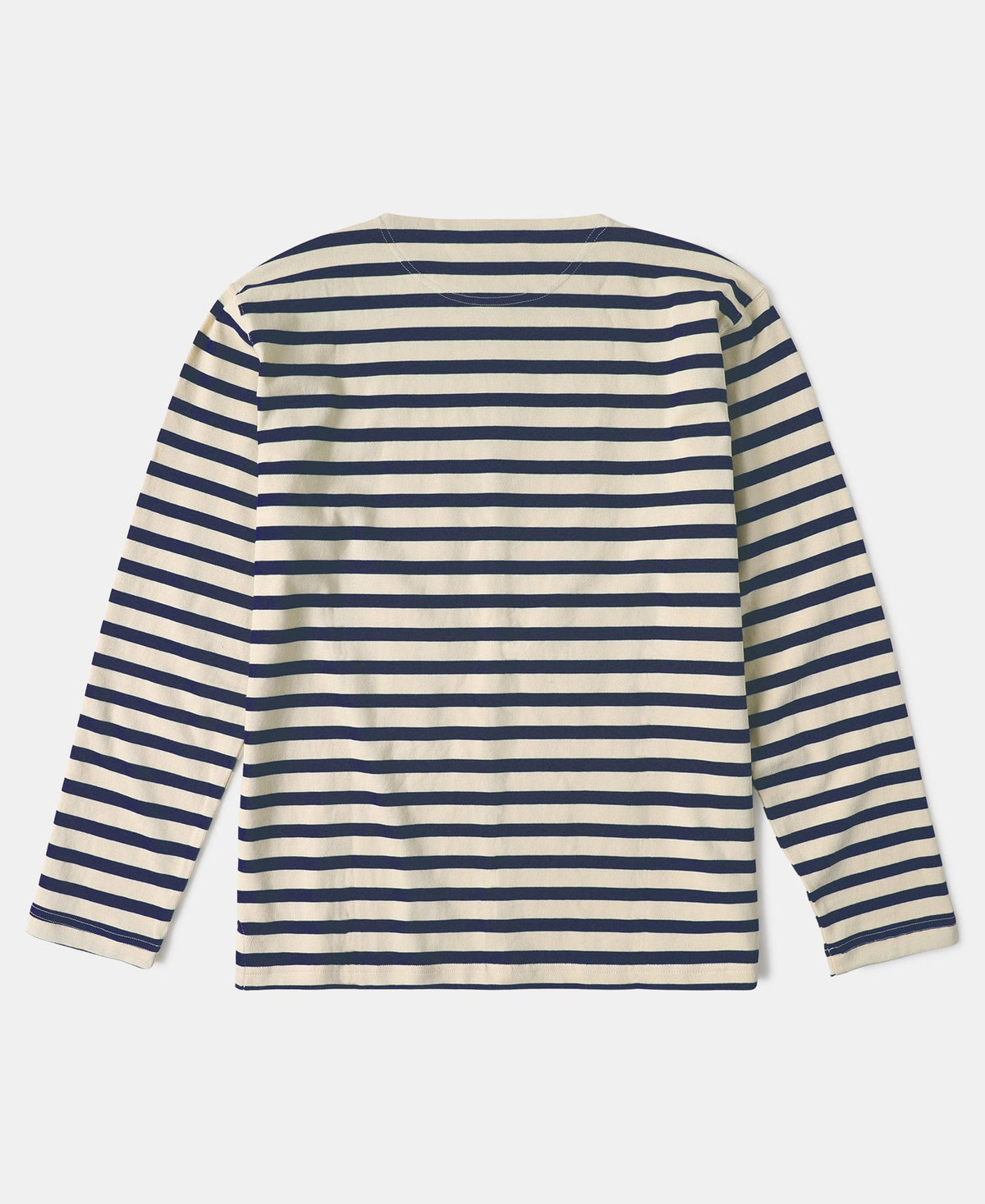 Nautical Stripe Long Sleeve Cotton T-Shirt Classic Fit