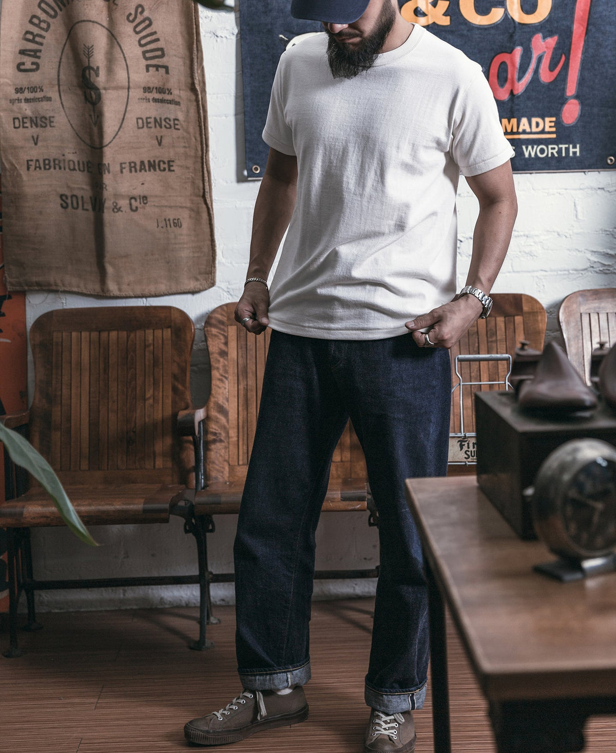 Tubular White Athletic T-Shirt Clean Minimal Cut