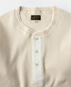 Long Sleeve Warm Henley Shirt Apricot Heavyweight Cozy