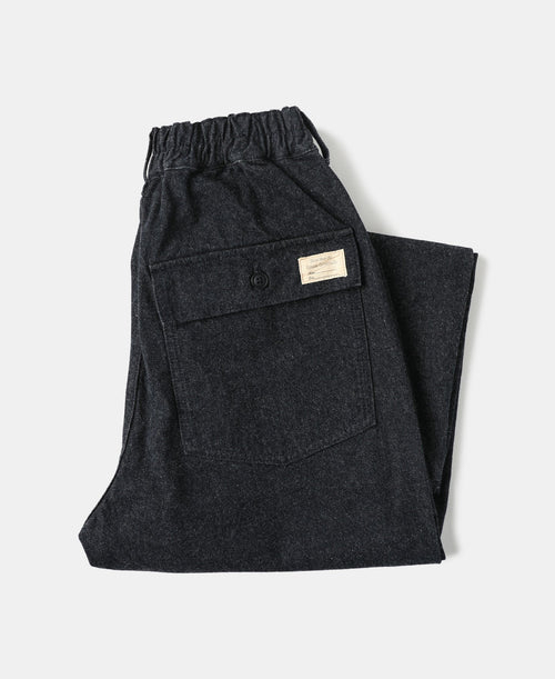 12oz Wide-Leg Denim Trousers Heavyweight Cotton