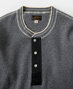 Long Sleeve Warm Henley Shirt Gray Thermal Layering Essential