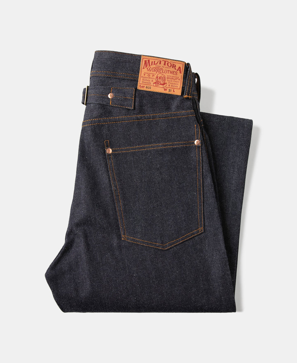 1940s Wide-Leg Selvedge Denim Trousers Vintage Cut