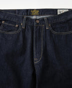 13.2oz Embroidered Pocket Denim Jeans Prewashed Slim Straight