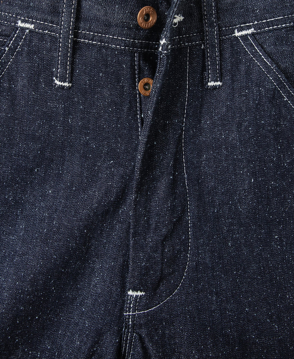 Slub Pearl Yarn Indigo Denim Carpenter Pants Relaxed Fit