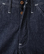 Slub Pearl Yarn Indigo Denim Carpenter Pants Relaxed Fit