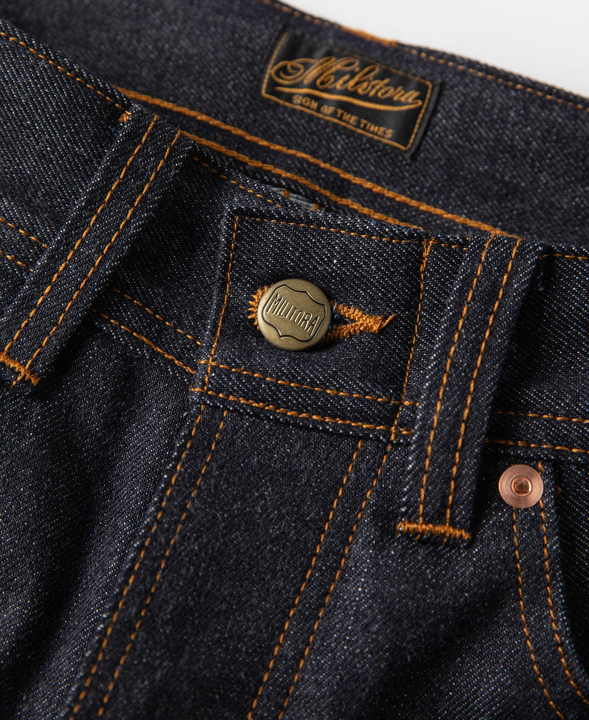 1940s Wide-Leg Selvedge Denim Trousers Vintage Cut