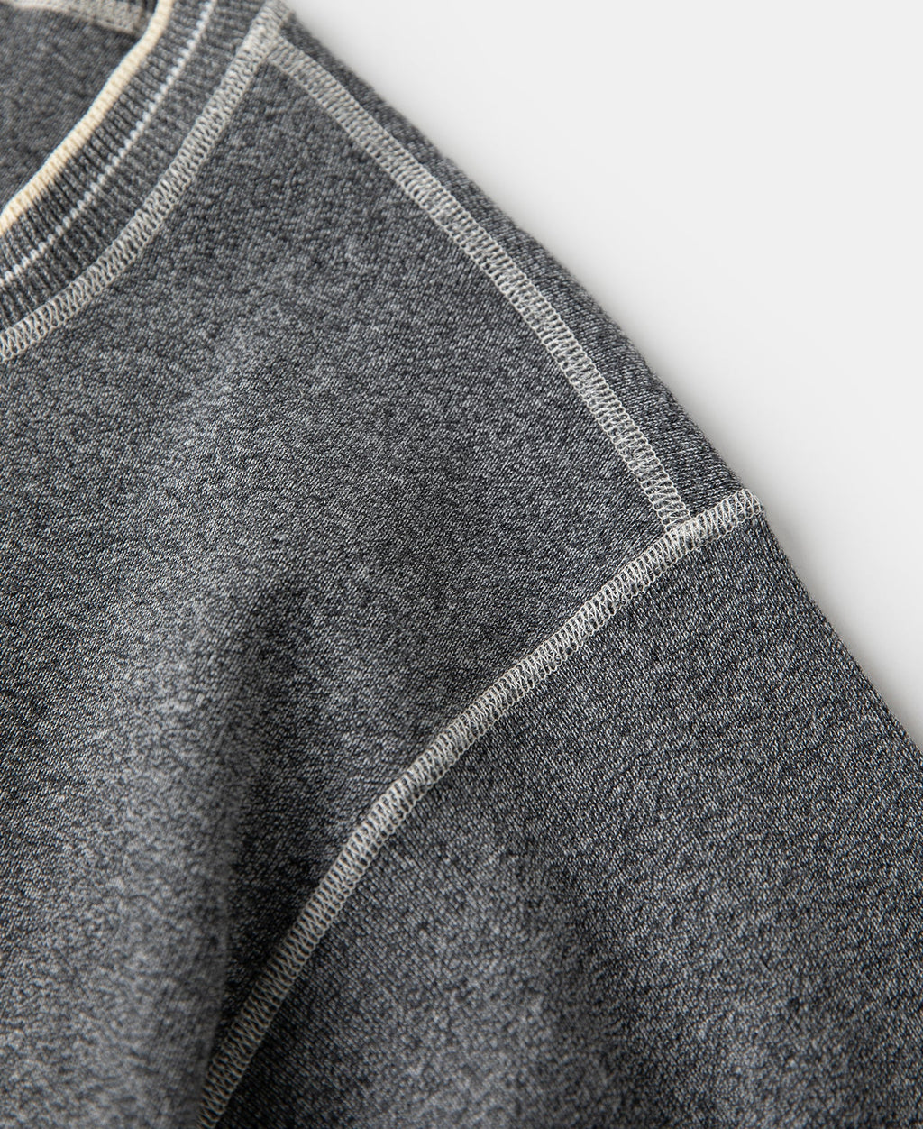 Long Sleeve Warm Henley Shirt Gray Thermal Layering Essential