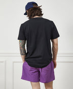 5-Inch Nylon Swim Shorts Purple Athletic Short Inseam
