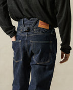 Simplified Relaxed Selvedge Denim Trousers Vintage Workwear